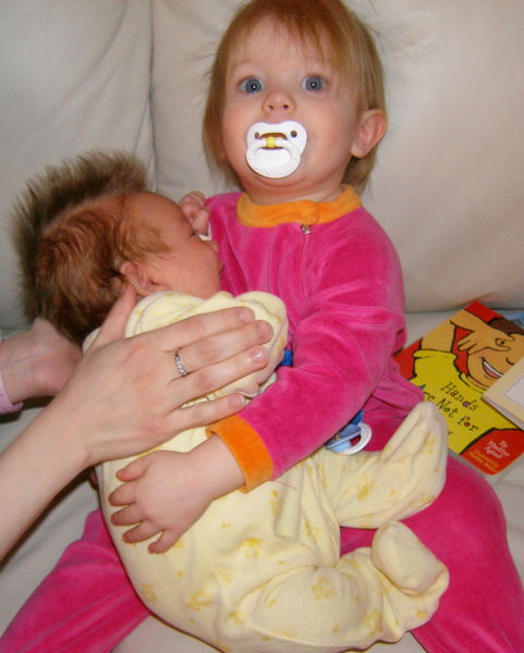 Maddi holding James
