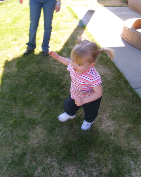 The look on her face and the little scream she let out when she saw her slide for the first time was priceless
