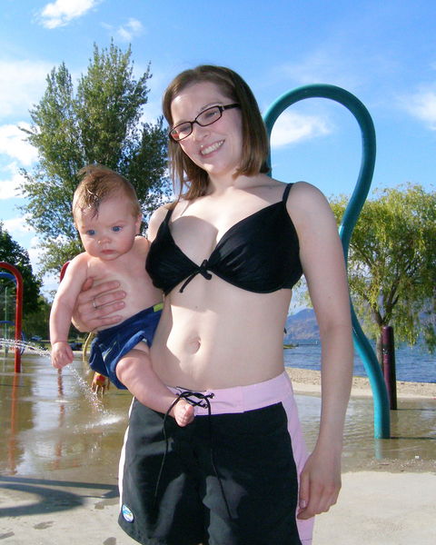 James and his hottie momma!
