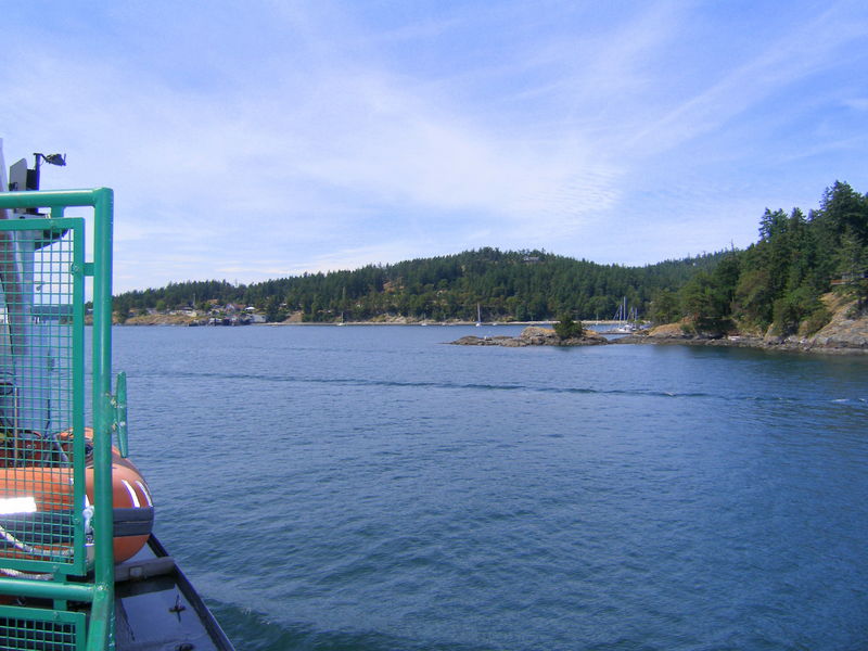 Coming into the Orcas Island ferry terminal
