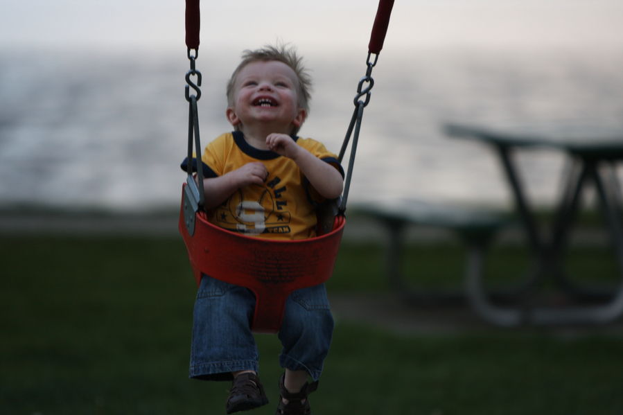 Ever seen a happier kid?
