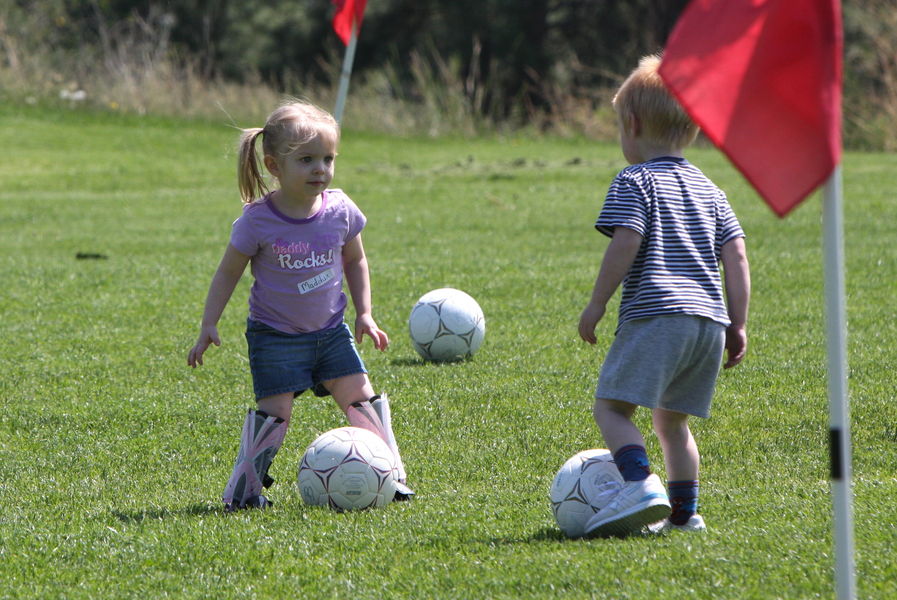 Kicking the ball around
