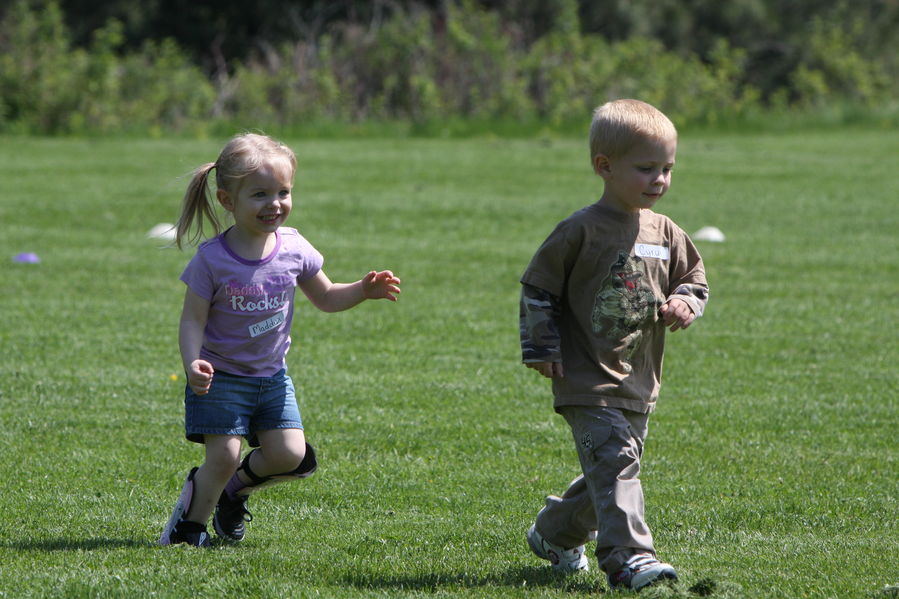 Sneaking up on an unsuspecting boy
