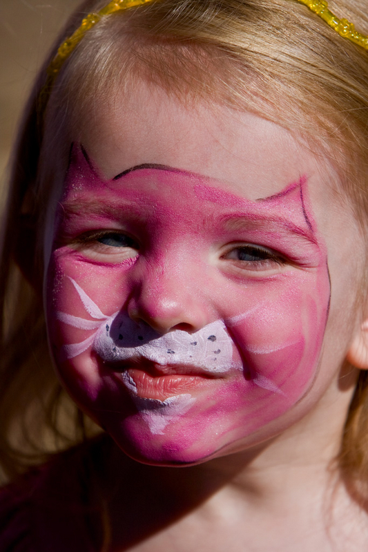 Maddi after her face was painted at the Glenfir Fall Fair
