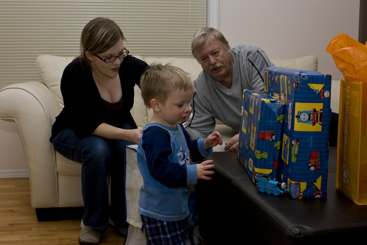Deciding which present to open first
