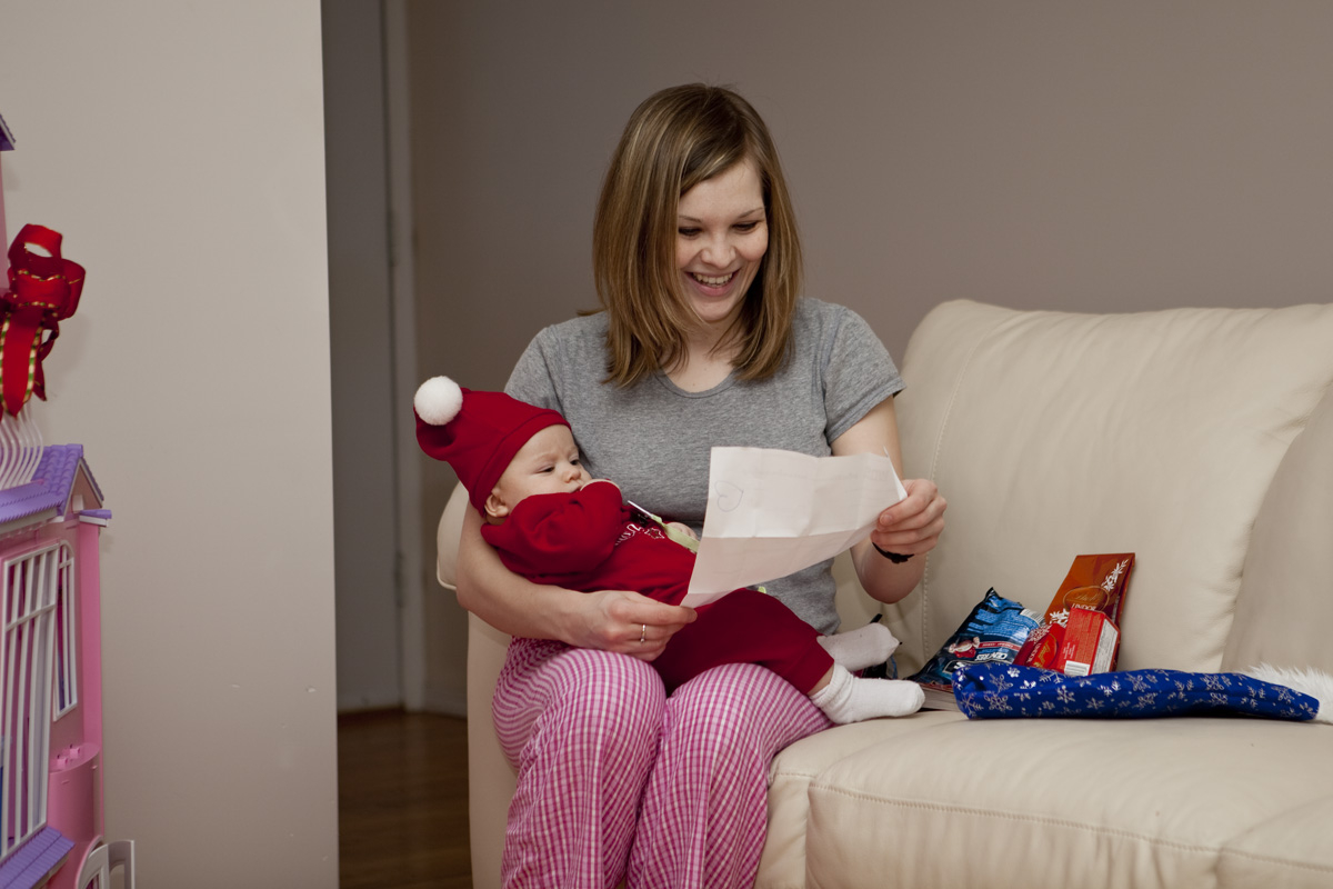 Mommy opening one of her favorite gifts
