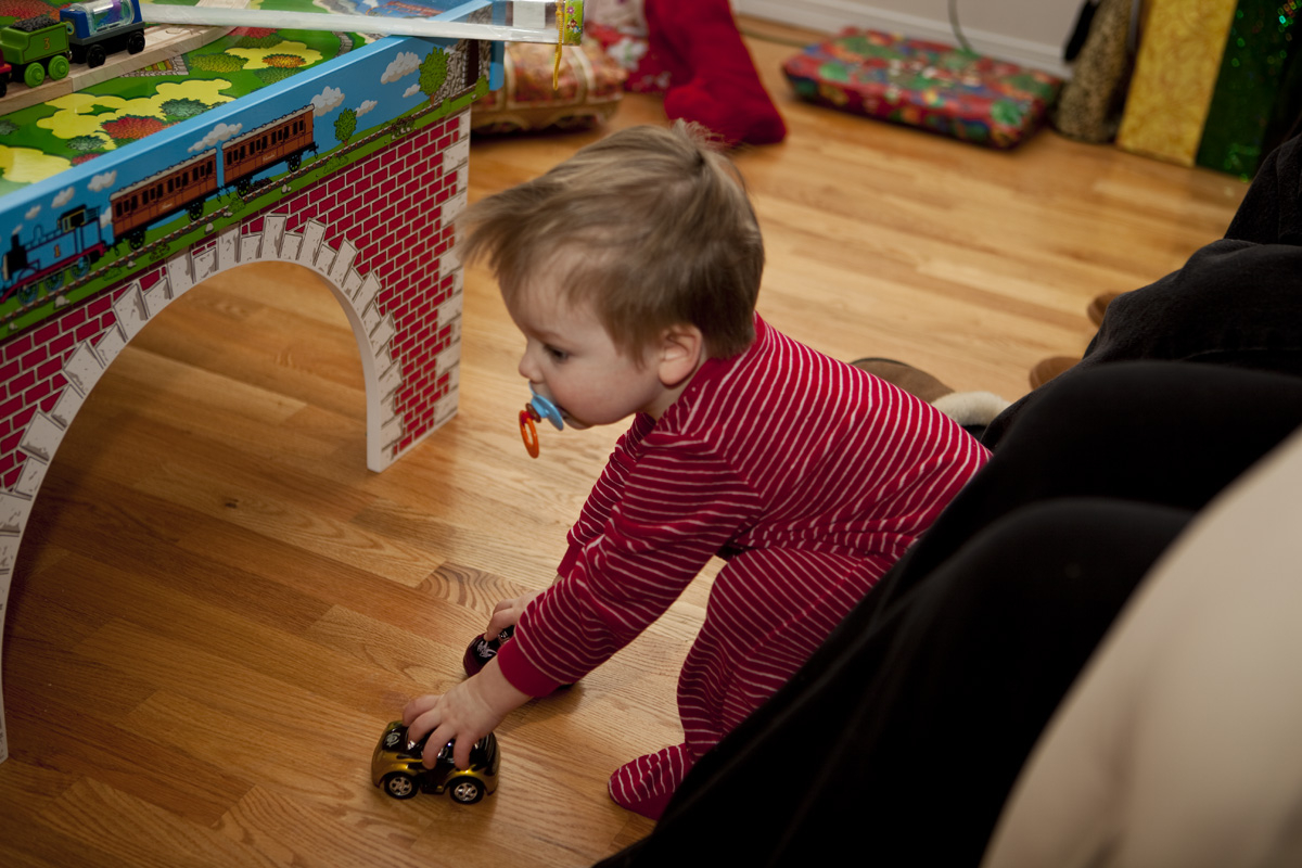 James taking his new cars out for a spin
