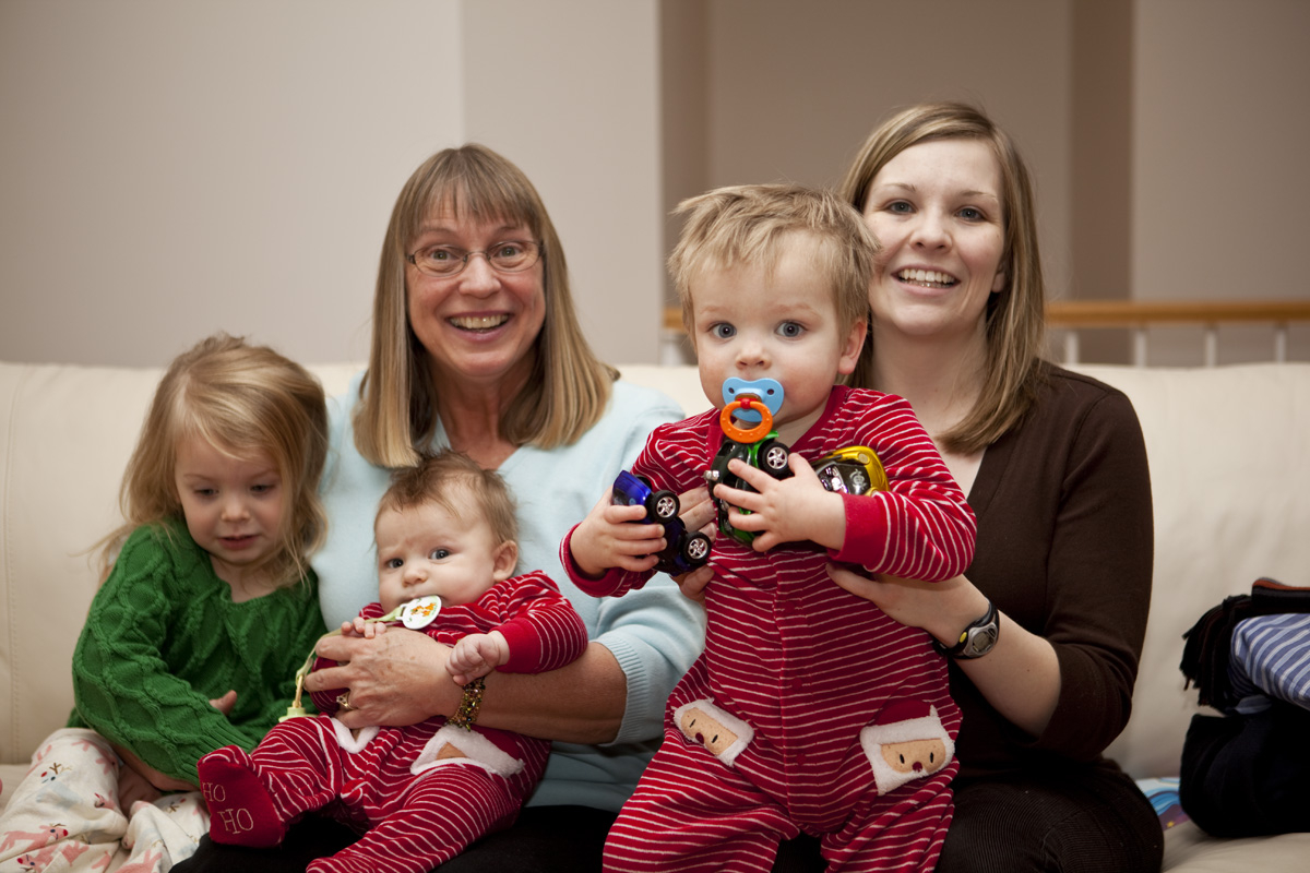 Nana, Mommy, Maddi, James & Thomas
