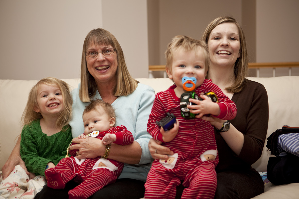 Nana, Mommy, Maddi, James & Thomas

