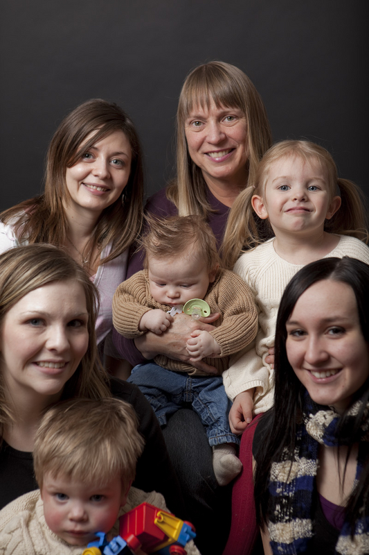 Nana, Mommy, Jennie, Becka, Maddi, James & Thomas
