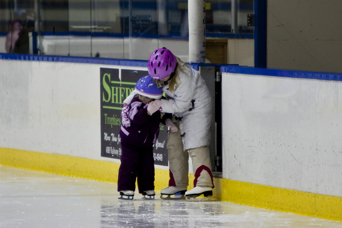 First time ice skating
