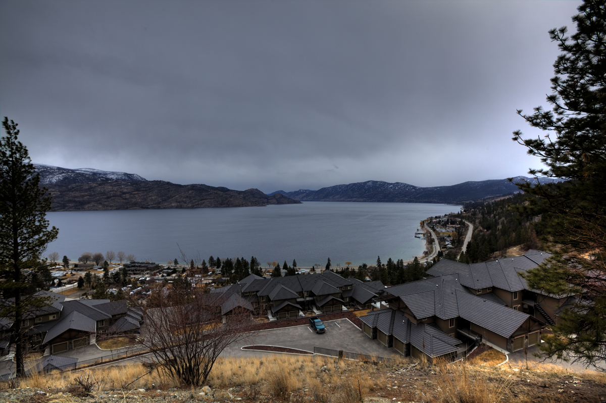 High atop Peachland
