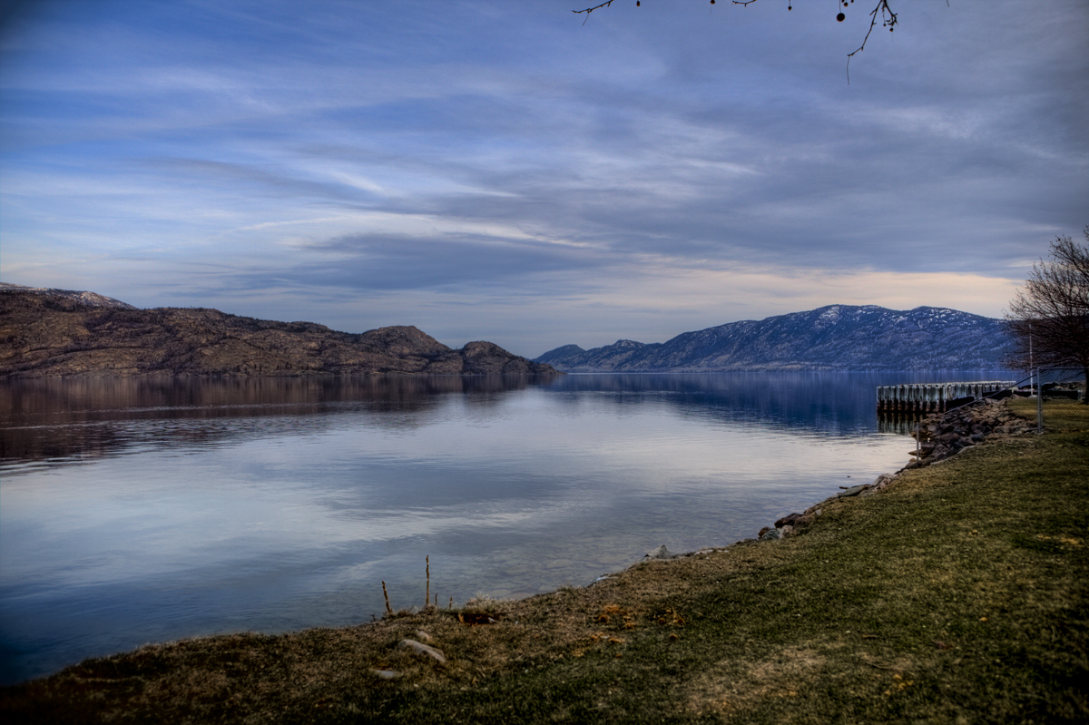 Looking south toward Summerland from Peachland
