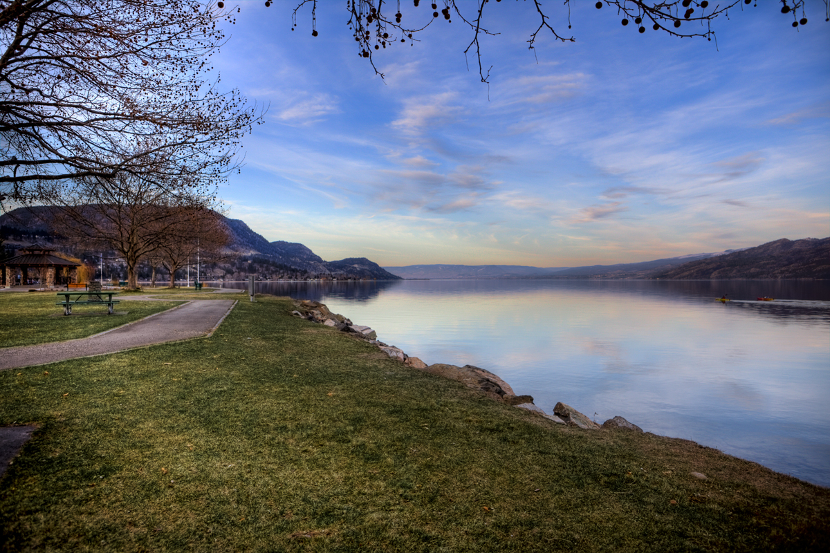 Looking north toward Kelowna from Peachland
