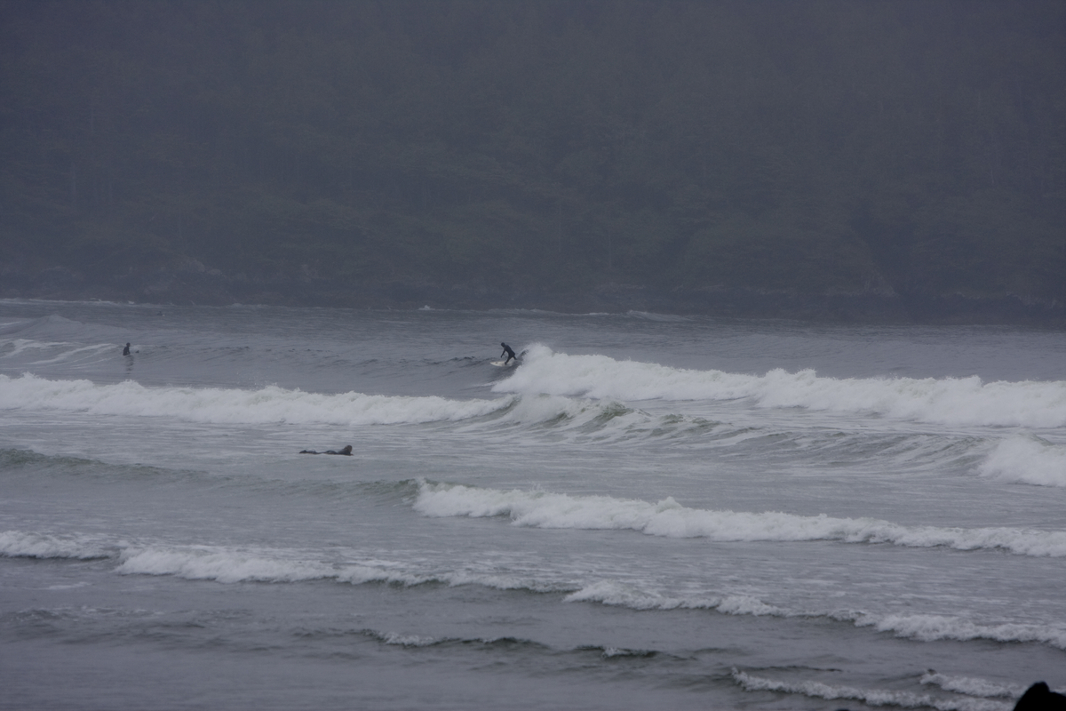 Surfer at Cox Bay
