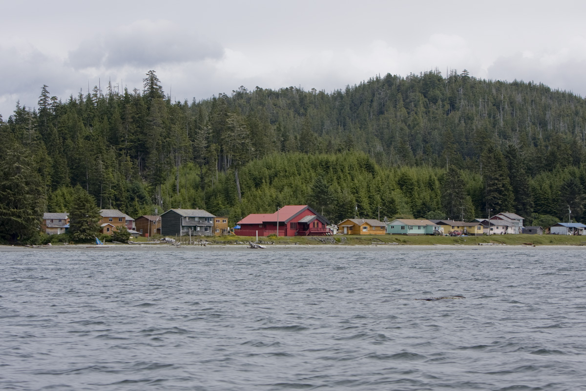 First Nations village on Meares Island across from Tofino
