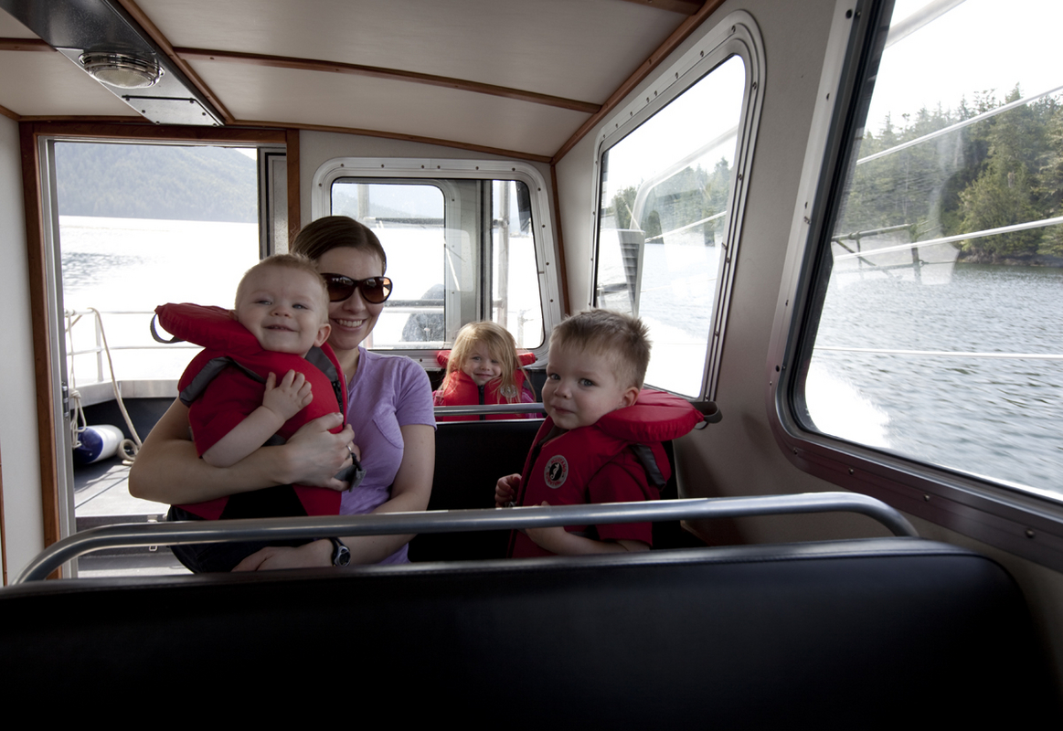 On the whale watching boat
