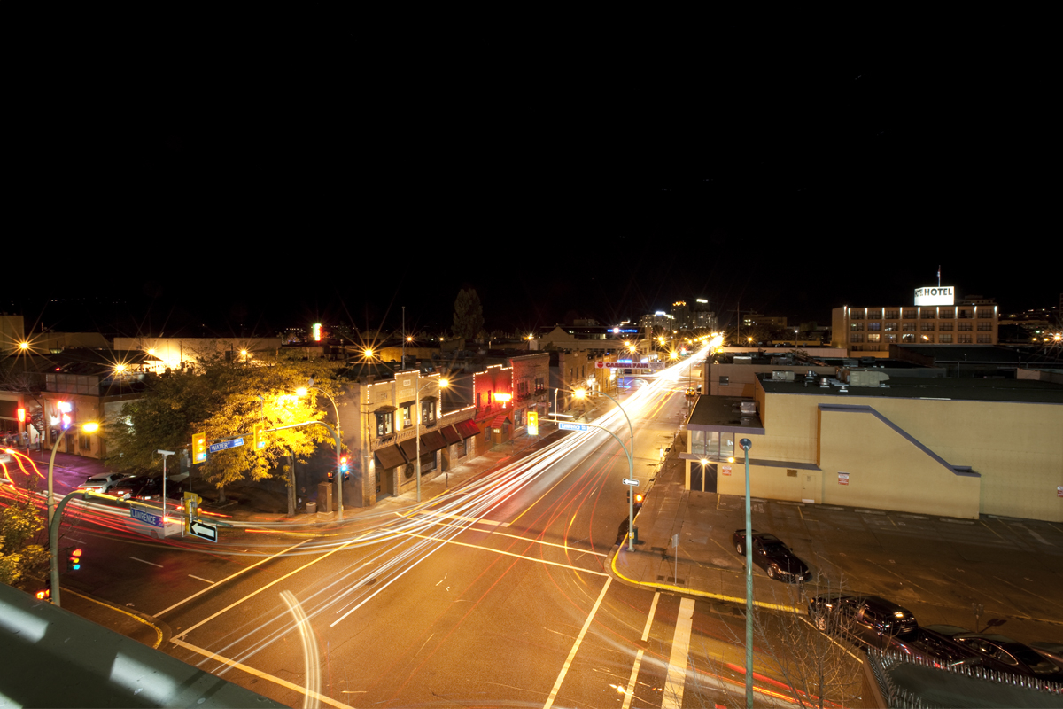 Seven images stacked; Water and Lawrence in Kelowna
