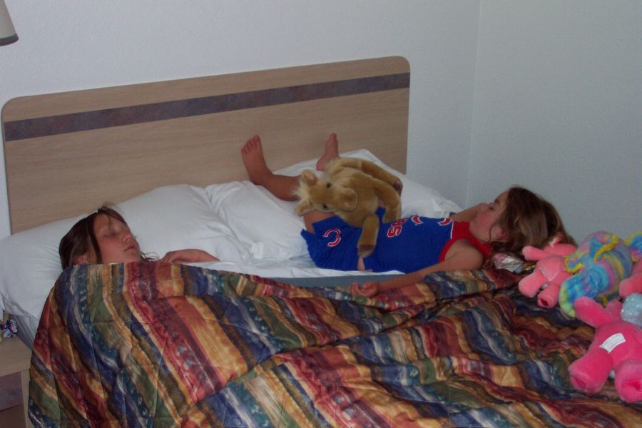 Kaija and Rebecca sleeping
