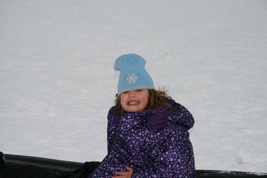 Sledding on Christmas Day
