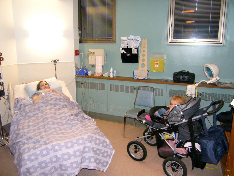Mommy & Maddi enjoying the calm before storm
