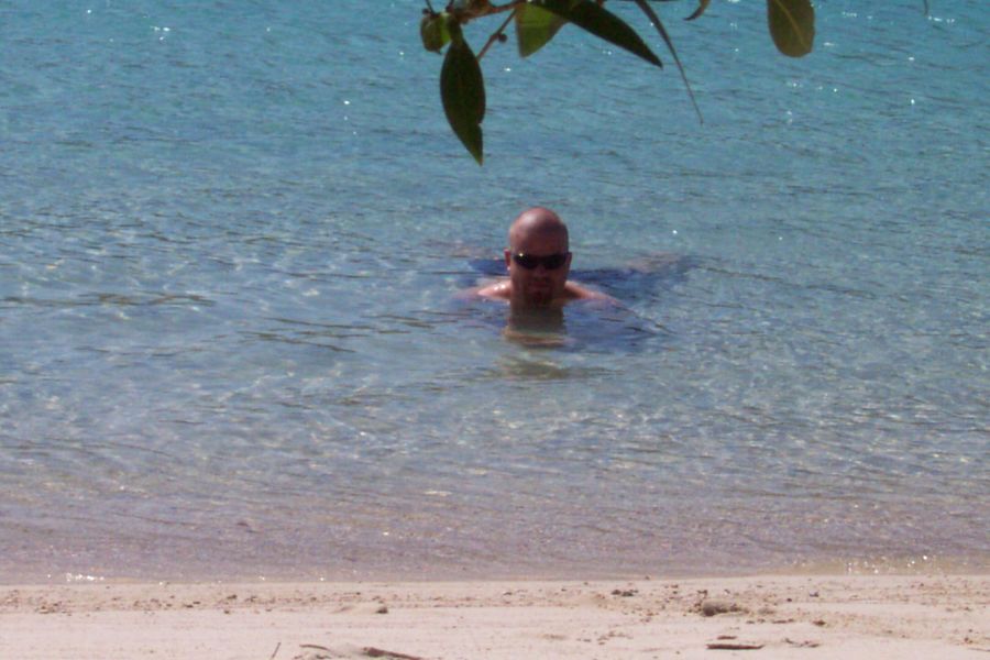 Chris at Barbara Beach
