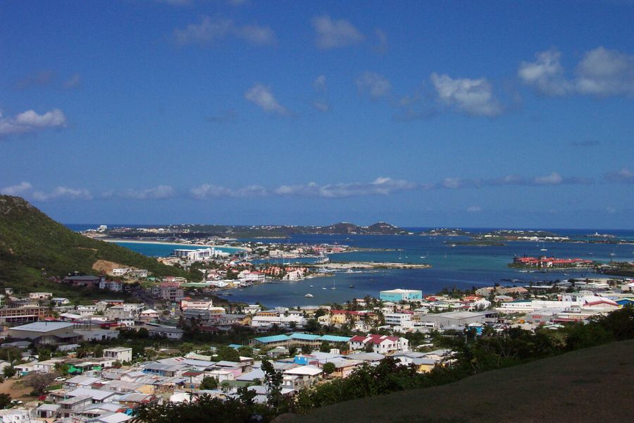 Overlooking Simpson Bay
