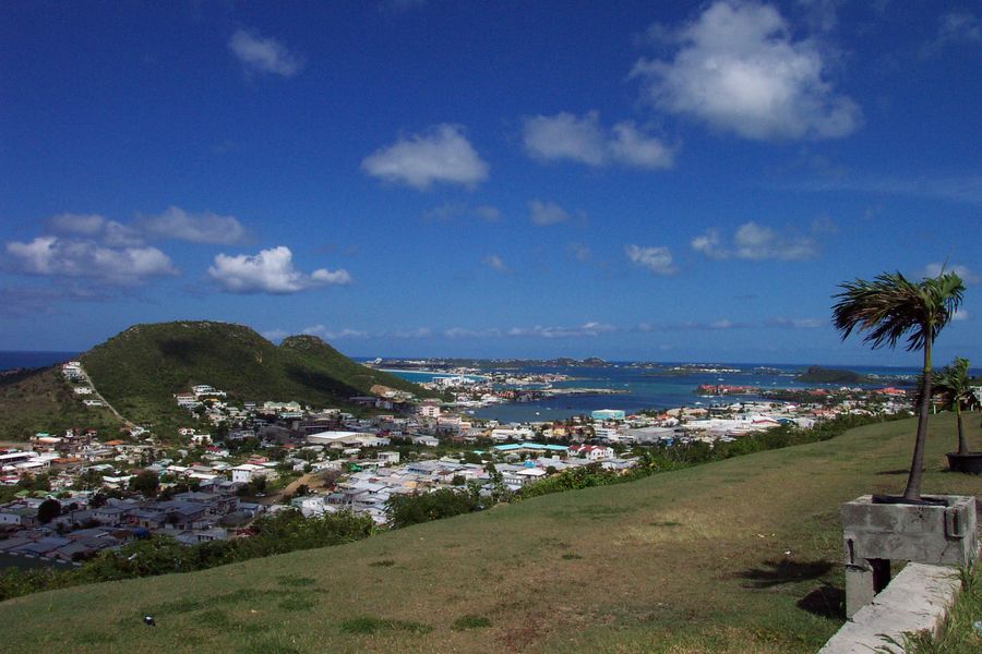Overlooking Simpson Bay
